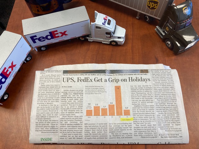 UPS, FedEx get a head start on holiday deliveries